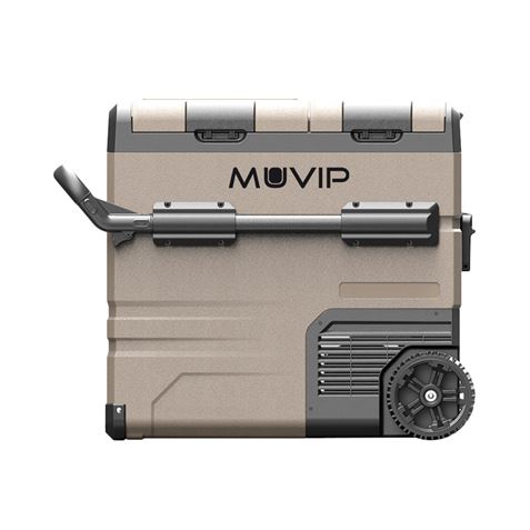 NEVERA DE COMPRESOR PORTATIL CON RUEDAS 54 LITROS 60W DOBLE ZONA MUVIP - MV0468-4