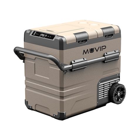 NEVERA DE COMPRESOR PORTATIL CON RUEDAS 54 LITROS 60W DOBLE ZONA MUVIP - MV0468-5