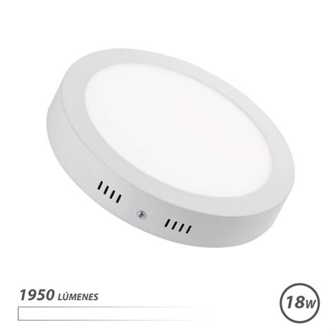 REAC DOWNLIGHT CIRCULAR SOBRE PARED LED 18W 1950LM LUZ BLANCA ELBAT - EB0432