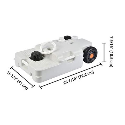 TANQUE DE AGUA PORTÁTIL 30 LITROS RUEDAS + ASA TRANSPORTE MUVIP - MV0485-1