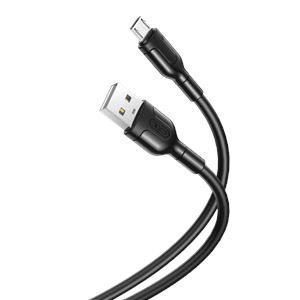 CABLE NB212 SILICONA USB - MICRO USB | 2.1A | 1 MTR | NEGRO XO - XONB212MCBK