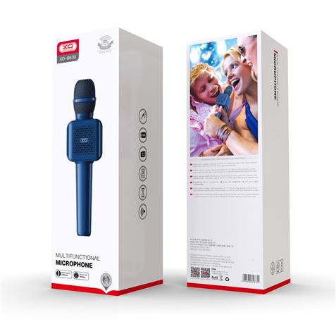 MICROFONO KARAOKE BLUETOOTH BE30 AZUL XO - XOBE30BL-2 MICROFONO KARAOKE BLUETOOTH BE30 AZUL XO - XOBE30BL-2