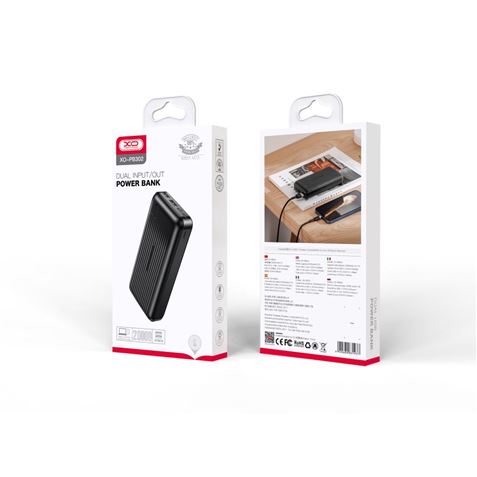 POWERBANK PB302 20000MAH NEGRA XO - XOPB302BK-1