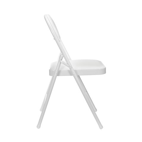 SILLA PLEGABLE ACOLCHADA BLANCA - 75884-2