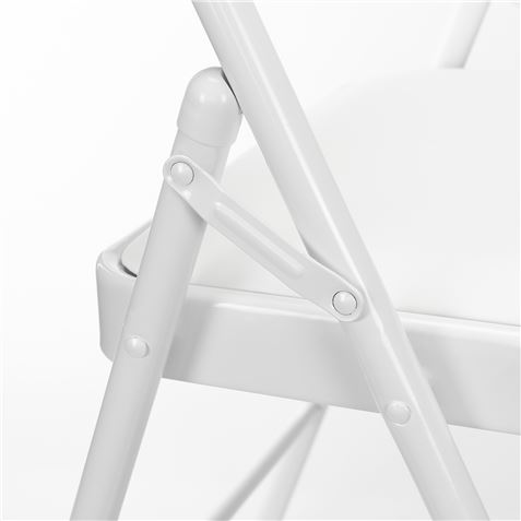 SILLA PLEGABLE ACOLCHADA BLANCA - 75884-3