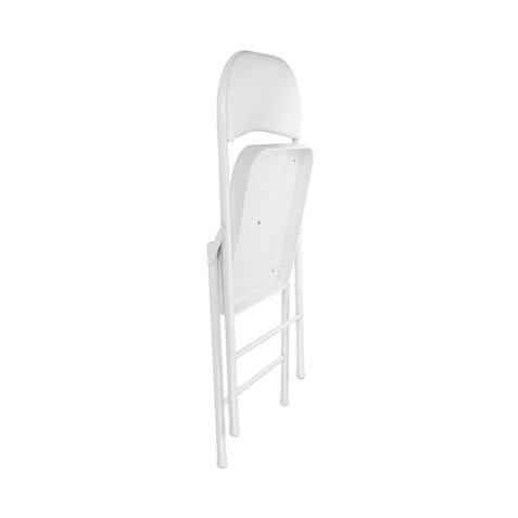 SILLA PLEGABLE ACOLCHADA BLANCA - 75884-4