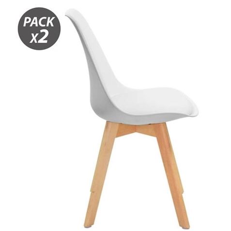 REACONDICIONADO PACK 2 SILLAS DESIGN D200 BLANCAS MUVIP - 80065-1 REACONDICIONADO PACK 2 SILLAS DESIGN D200 BLANCAS MUVIP - 80065-1
