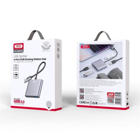 ADAPTADOR HUB USB HUB012A 4 EN 1 XO ADAPTADOR HUB USB HUB012A 4 EN 1 XO