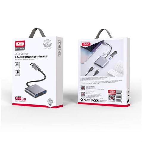 ADAPTADOR TIPO C HUB012A 4 EN 1 XO - XOHUB012B-1 ADAPTADOR TIPO C HUB012A 4 EN 1 XO - XOHUB012B-1
