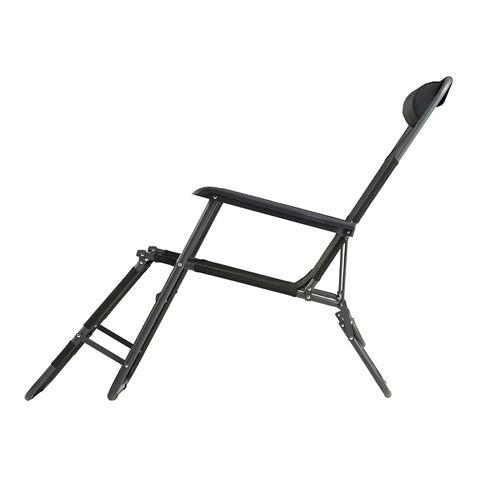 TUMBONA METALICA PLEGABLE 2 EN 1 COLOR NEGRO - 73695-1