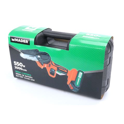 SIERRA DE PODA DE BATERIA 24V 2.0A 550W MADER - 69460-2 SIERRA DE PODA DE BATERIA 24V 2.0A 550W MADER - 69460-2