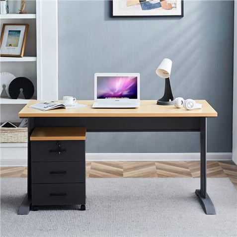 REACONDICIONADA MESA DE ESCRITORIO MS700 140X70X75CM + CAJONERA MUVIP - MV0415_02