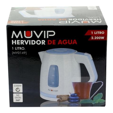 REACONDICIONADO HERVIDOR DE AGUA 1 LITRO 2200W MUVIP - MV0149-1 (2) REACONDICIONADO HERVIDOR DE AGUA 1 LITRO 2200W MUVIP - MV0149-1 (2)