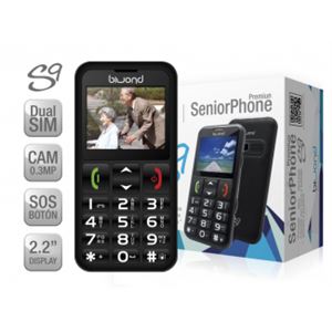 REACONDICIONADO TELEFONO S9 DUAL SIM SENIOR PHONE NEGRO BIWOND