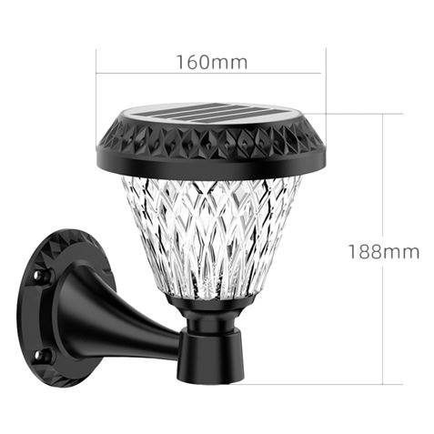 REACONDICIONADO FAROL LED SOLAR 250LM NEGRO ELBAT - EB0447-1