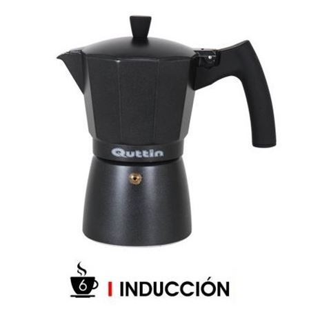 REACONDICIONADA CAFETERA 6 TAZAS INDUCCION DARKBLACK QUTTIN - BQ01100970922