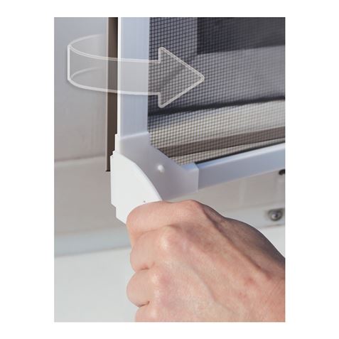 MOSQUITERA CON MARCO MAGNETICO BLANCO 120x120cm - 75893E-2