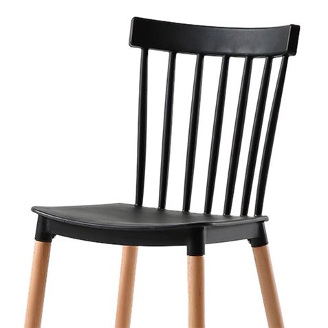 PACK 2 SILLAS DESIGN D800 NEGRAS MUVIP - MV0501-2