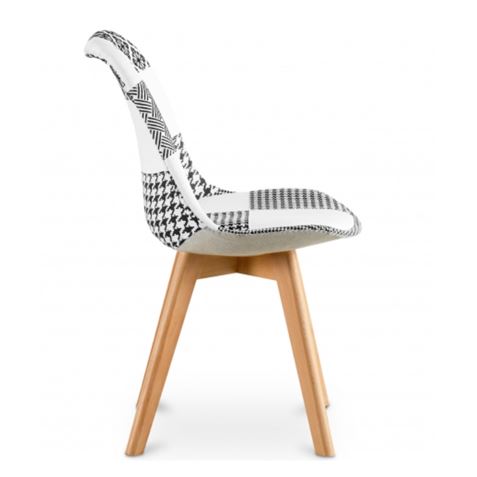 PACK 2 SILLAS DESIGN D400 TELA PATCHWORK MUVIP - MV0497-2