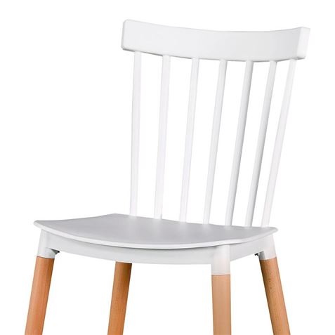 PACK 2 SILLAS DESIGN D800 BLANCAS MUVIP - MV0500-2