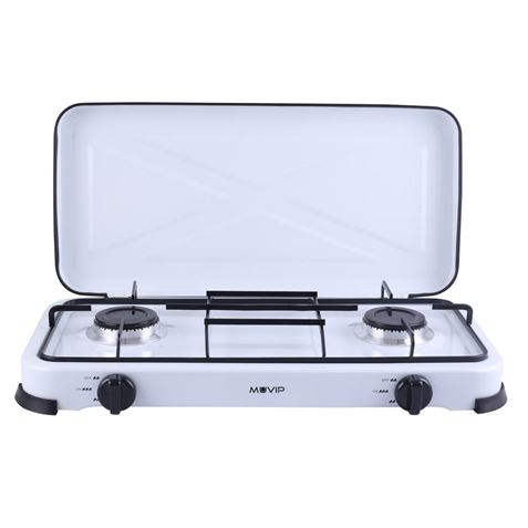 REACONDICIONADA COCINA DE GAS 2 FUEGOS BLANCA MUVIP - MV0194-1