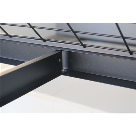 ESTANTERIA METÁLICA INDUSTRIAL NEGRA 4 BALDAS 195X183X61CM BLIM - BL0399-2