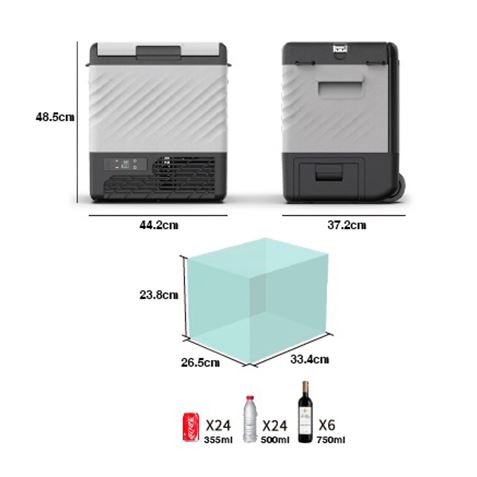 NEVERA PORTATIL TIPO TROLLEY CON COMPRESOR 21 LITROS MUVIP - MV0509ESP