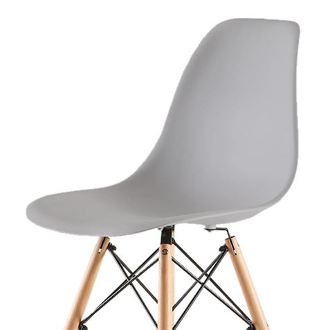 PACK 2 SILLAS DESIGN D100 GRISES MUVIP - MV0494-2