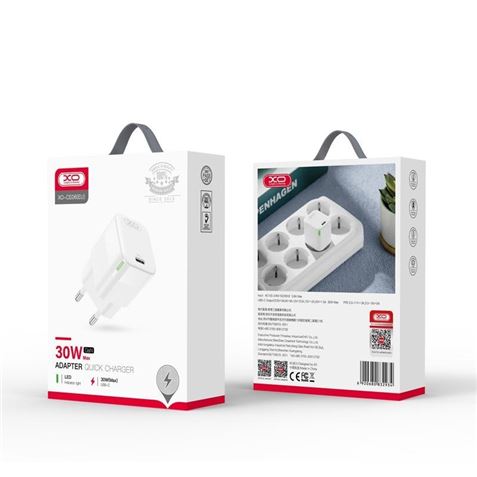 CARGADOR DE CORRIENTE CE06 30W TIPO C XO BLANCO - XOCE06-1