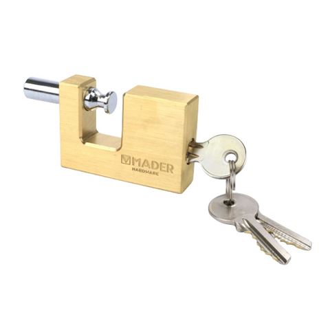 CANDADO LATON, 70 MM MADER - 31201-1