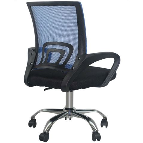 REACONDICIONADA SILLA DE ESCRITORIO CON RUEDAS CLASSIC 95X65X52CM AZUL - 80244-1