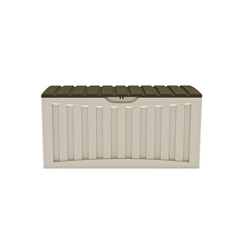 BAUL RESINA MARRON BEIGE 340LITROS 57X118X53CM - 76167-2