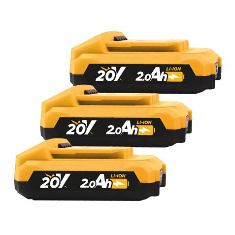 TALADRO PERCUTOR S/CARBONES 20V | 3 BATERIAS 2AH | CAJA ALUMINIO 50PCS BLIM - BL0112_02_1