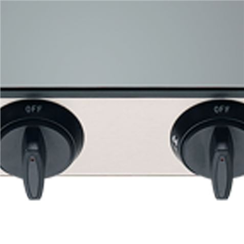 COCINA GAS INOX 4 FUEGOS CRISTAL TEMPLADO MUVIP - MV0386-2