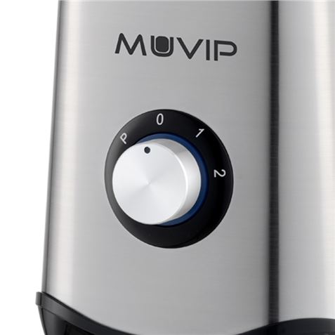 BATIDORA INOXIDABLE VASO CRISTAL 1300W 1.5 LITROS MUVIP - MV0259-3