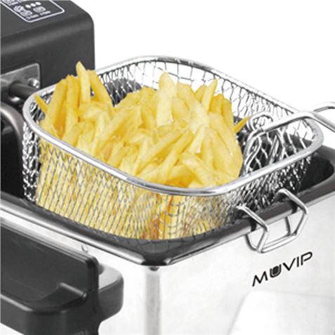 FREIDORA 1.5 LITROS INOXIDABLE 1000W DESMONTABLE MUVIP - MV0185_02