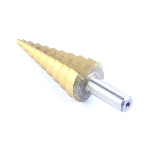BROCA ESCALONADA TITANIO 4 - 20MM MADER - 63427-2