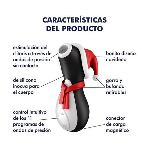 SUCCIONADOR DE CLÍTORIS PRO PENGUIN NEXT GEN ED.NAVIDAD SATISFYER - 4061504059945-1