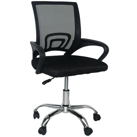 REACONDICIONADA SILLA OFICINA OF101 NEGRO MUVIP - MV0491