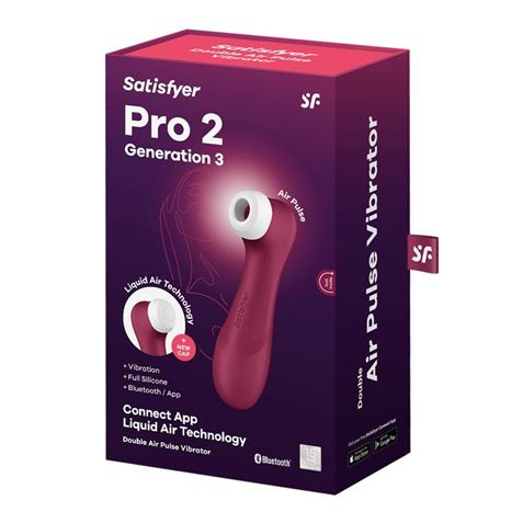 SATISFYER PRO 2 GEN 3 LIQUID AIR ROJO SATISFYER - 4061504051840-2
