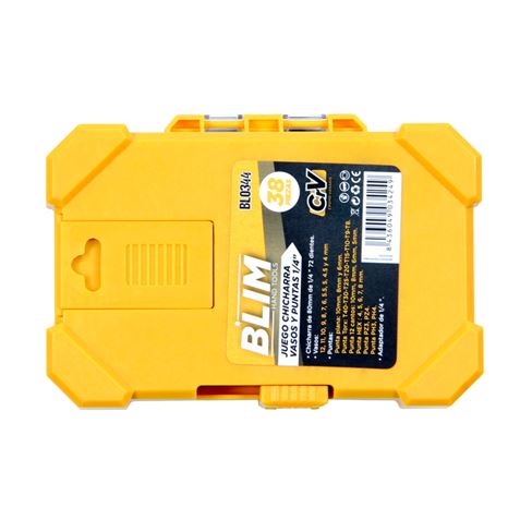 REACONDICIONADO JUEGO CHICHARRA, VASOS Y PUNTAS 1/4" 38PCS CRV BLIM - BL0344_02