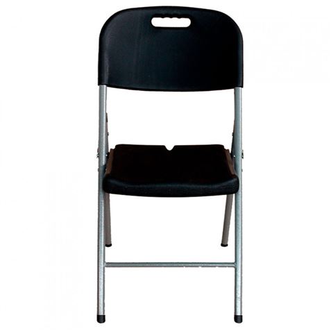 SILLA PLEGABLE CON ASA NEGRA 47X58X87CM - 75898-1