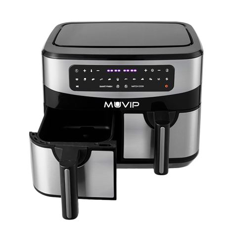 FREIDORA AIRE CALIENTE DOBLE 9 LITROS 2600W PANTALLA TACTIL MUVIP - MV0520-6