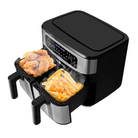 FREIDORA AIRE CALIENTE DOBLE 9 LITROS 2600W PANTALLA TACTIL MUVIP - MV0520-9