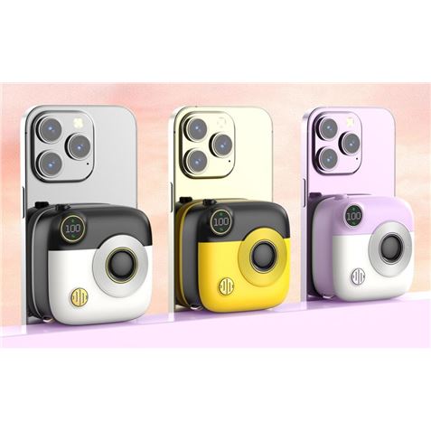 POWERBANK MAGNÉTICA MINI PR223 10000MAH | TIPO C | AMARILLA/NEGRA XO - XOPR223YL-3