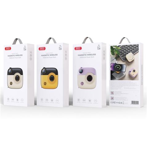 POWERBANK MAGNÉTICA MINI PR223 10000MAH | TIPO C | BLANCA/NEGRA XO - XOPR223WH-4