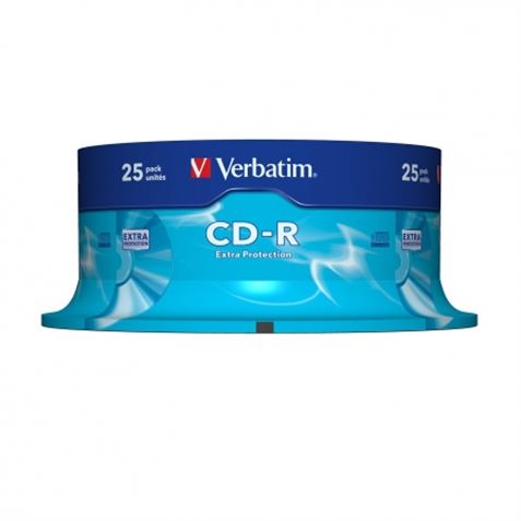 TARRINA 25 UNIDADES CDS VERBATIM 52X DATALIFE - 43432