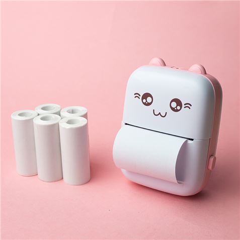 IMPRESORA PORTATIL BLUETOOTH TERMICA MXTP-100 ROSA MAXLIFE - 5900495198006-1