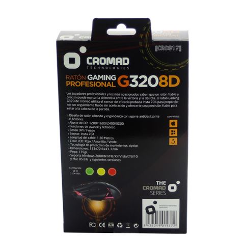 REACONDICIONADO RATON GAMING G320 8D PROFESIONAL CROMAD - CR0817-5