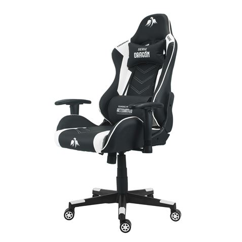 SILLA GAMING SERIE DRAGÓN BLANCA CROMAD - CR1145-2